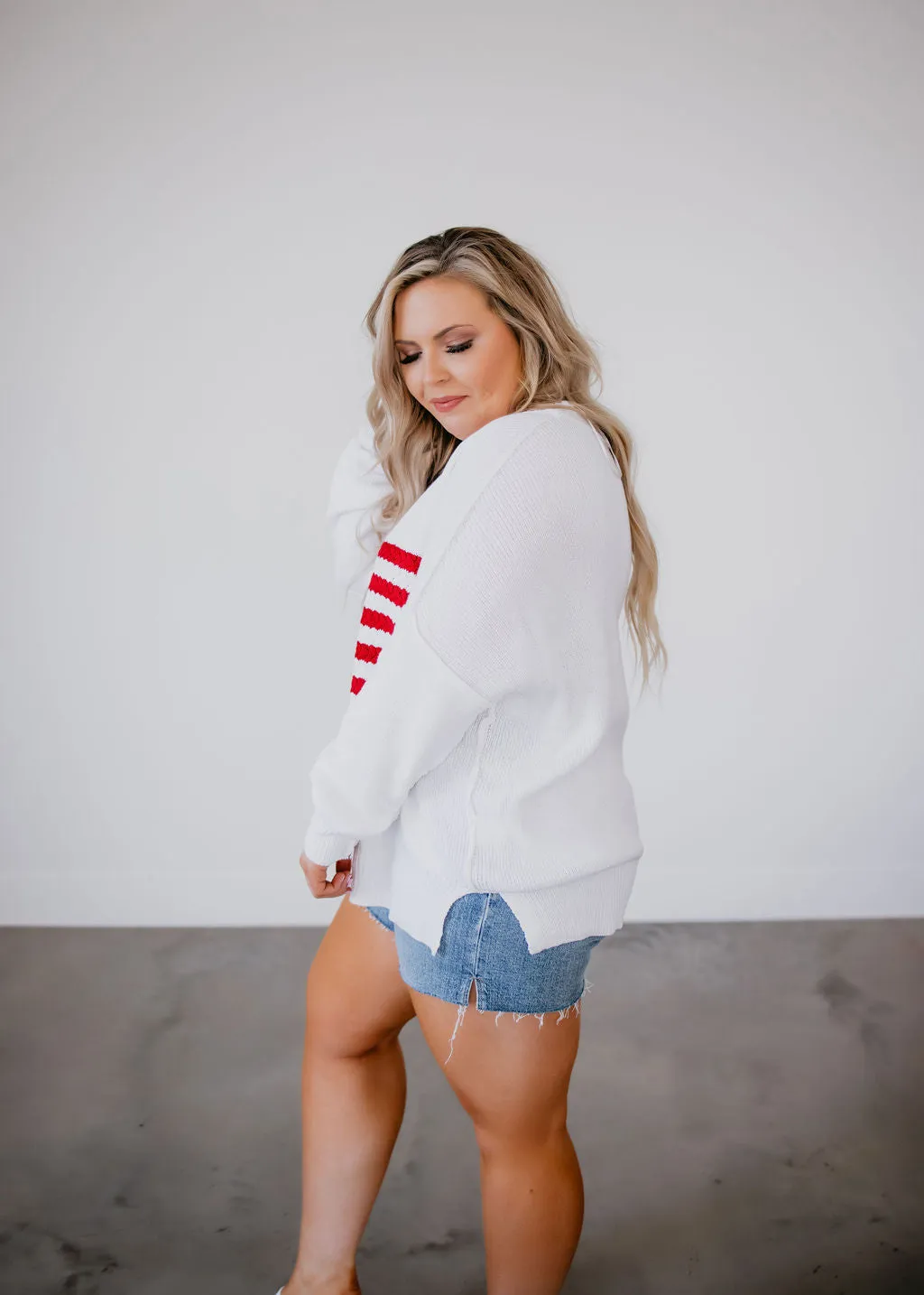 American Flag Knit Sweater