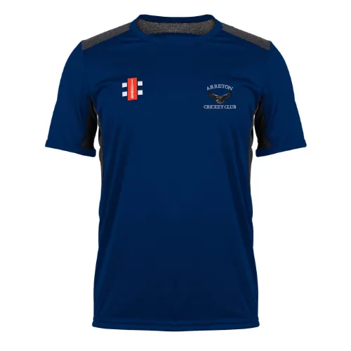 Arreton Cricket Club Child's Navy Pro Performance S/S Tee Shirt-Junior