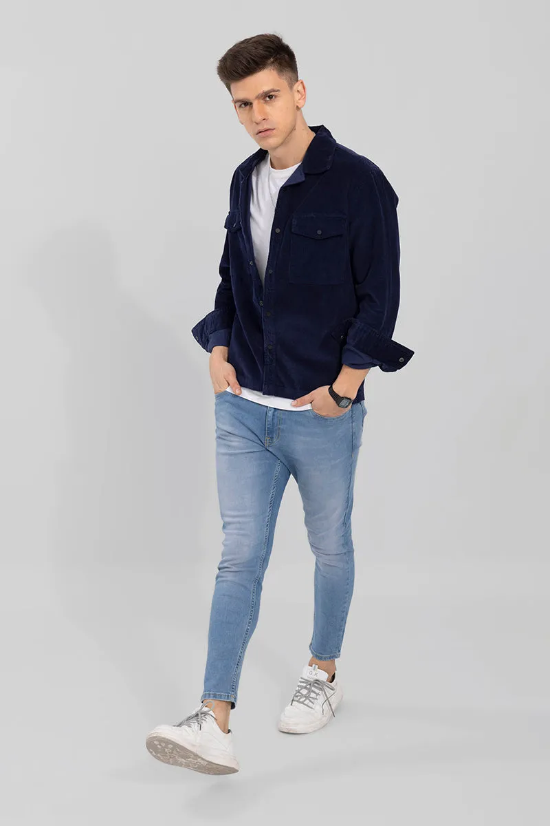 Artic Navy Corduroy Overshirt