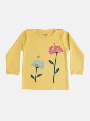 BABY GIRL LONG SLEEVE GRAPHIC TEE