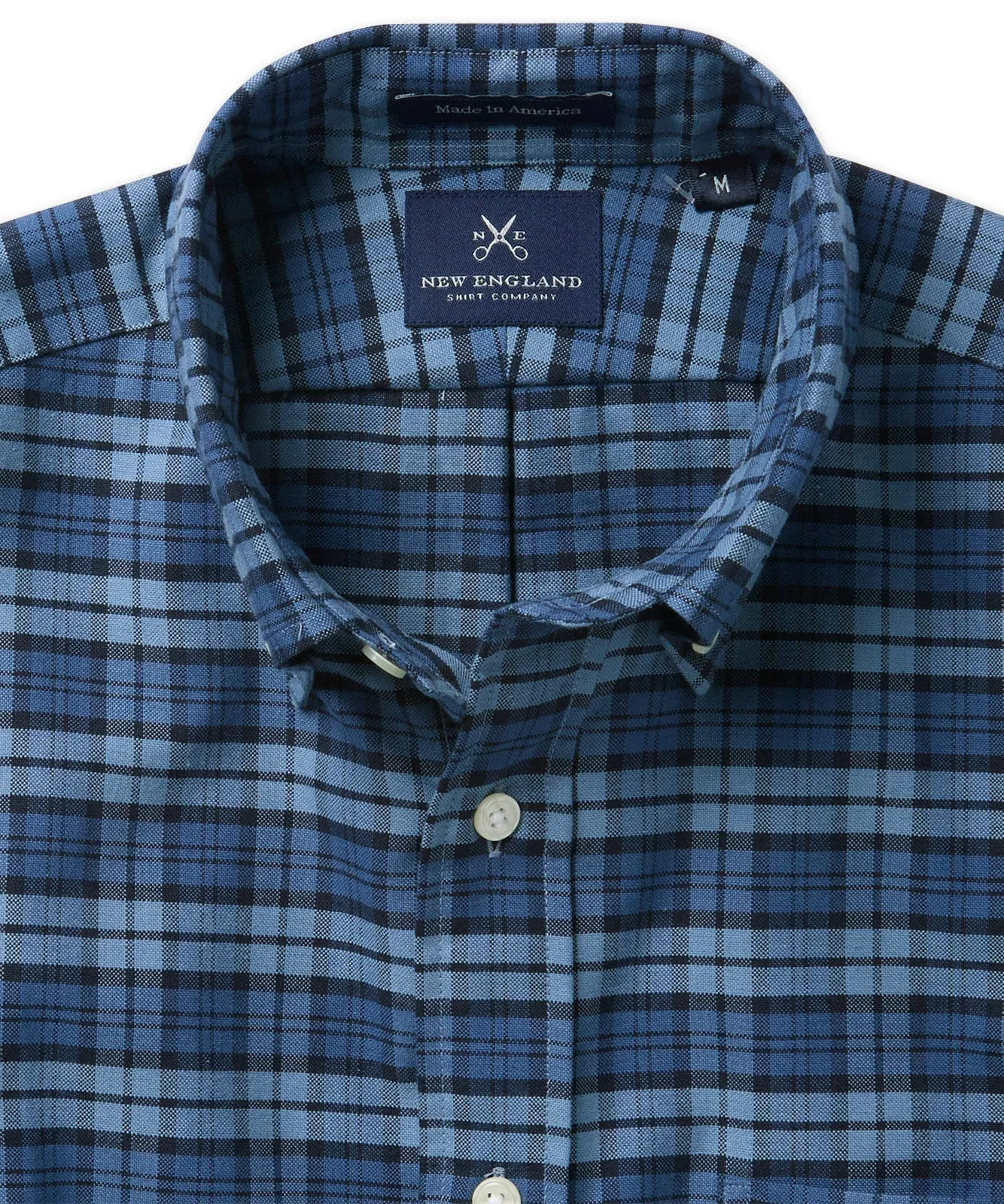 Bristol Button-Down Indigo Check Oxford Sport Shirt