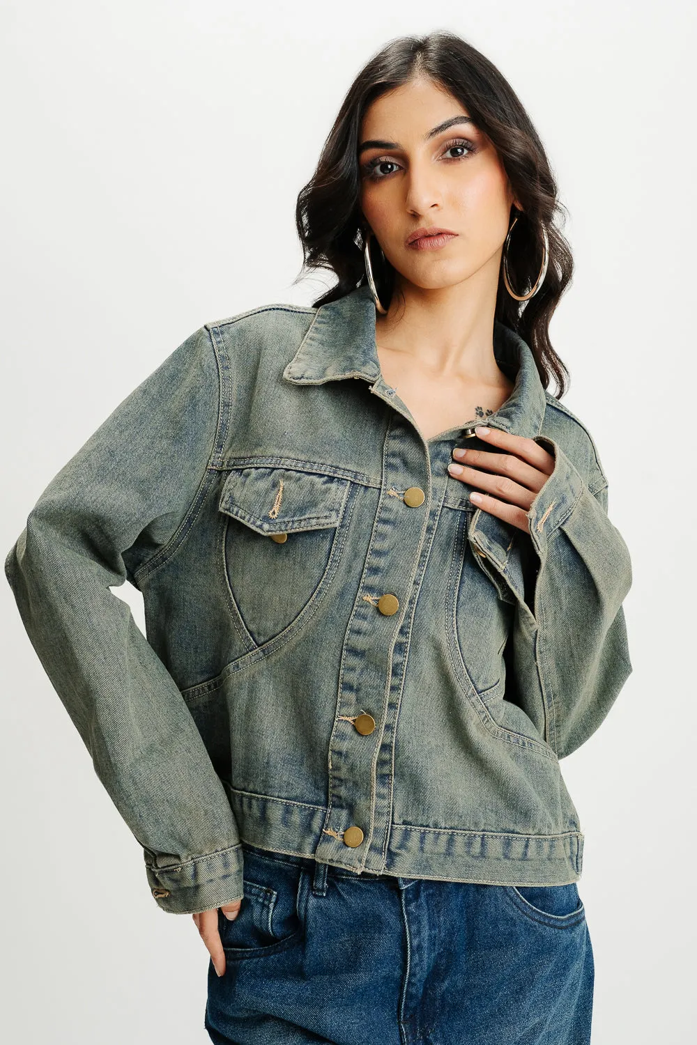 Button Me Up Denim Jacket