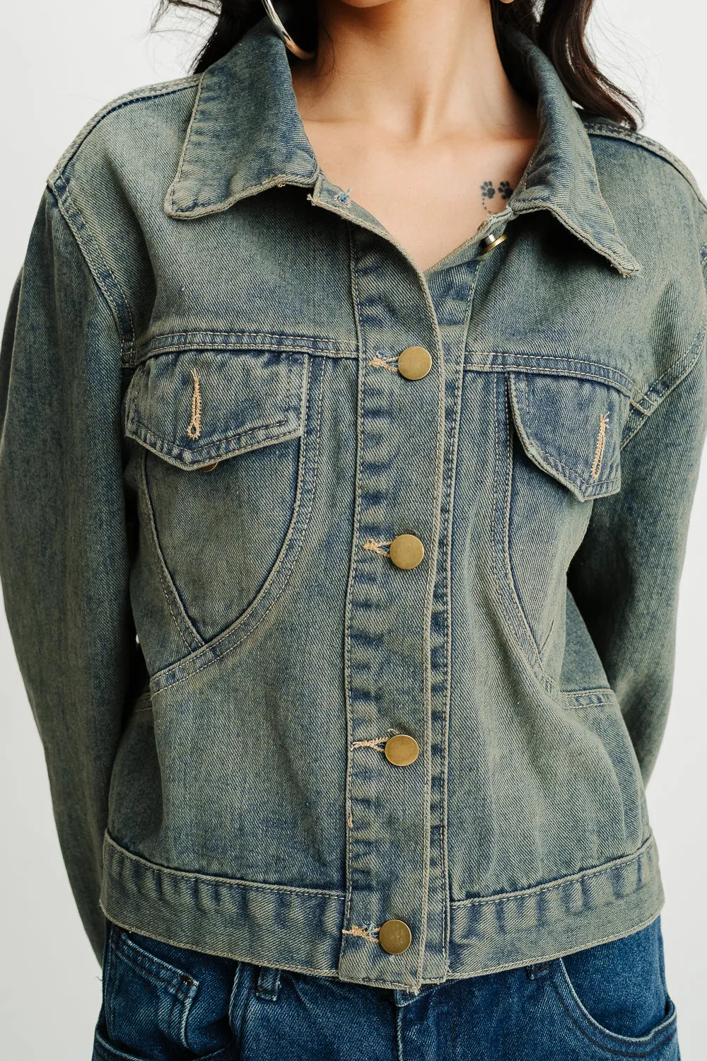 Button Me Up Denim Jacket