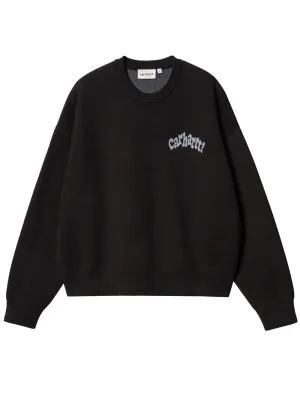 Carhartt WIP Womens Amour Sweater Black / Misty Sky