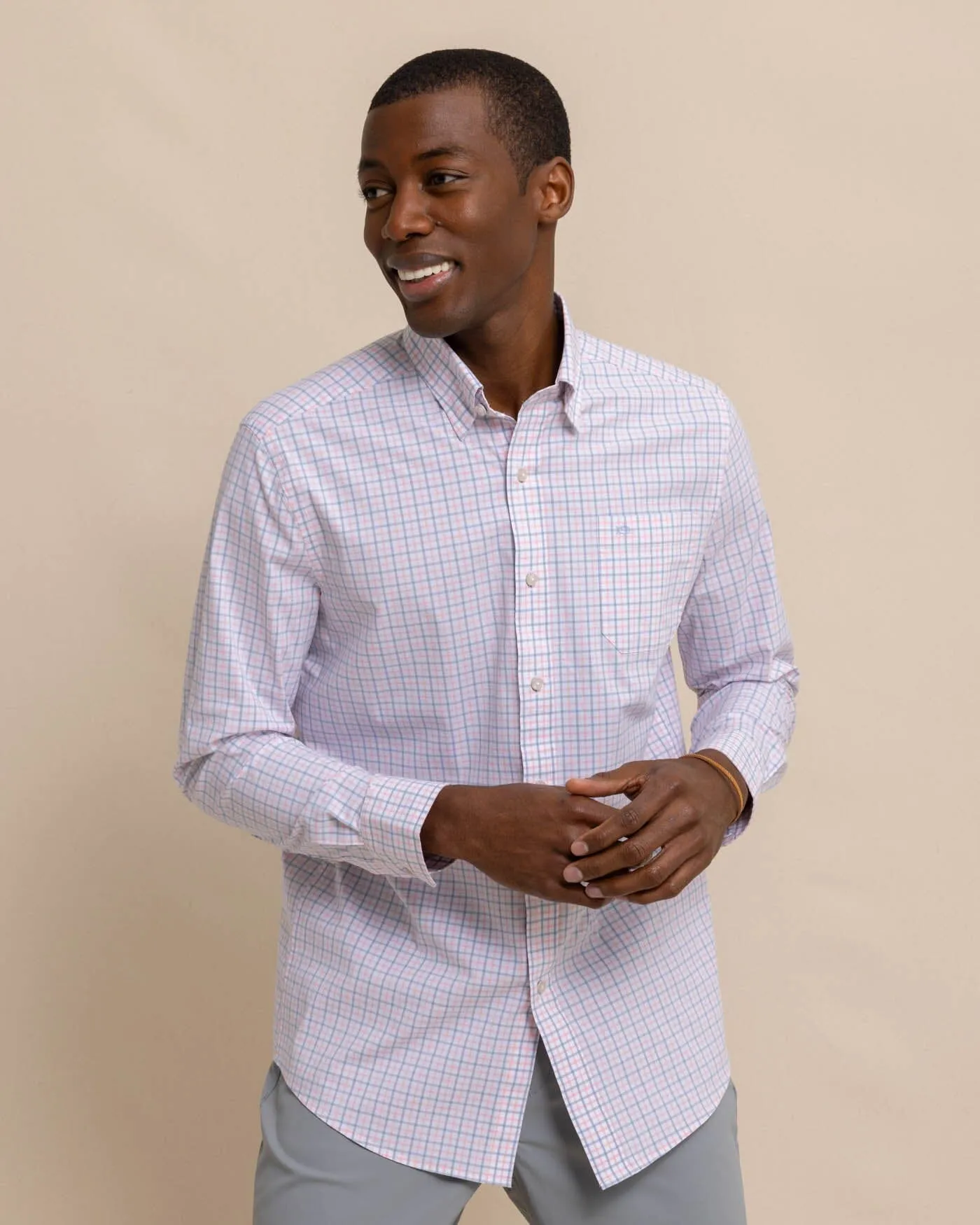 Charleston Larkin Check Long Sleeve Sport Shirt