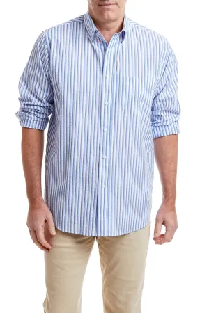 Chase Shirt Blue and Navy Seersucker