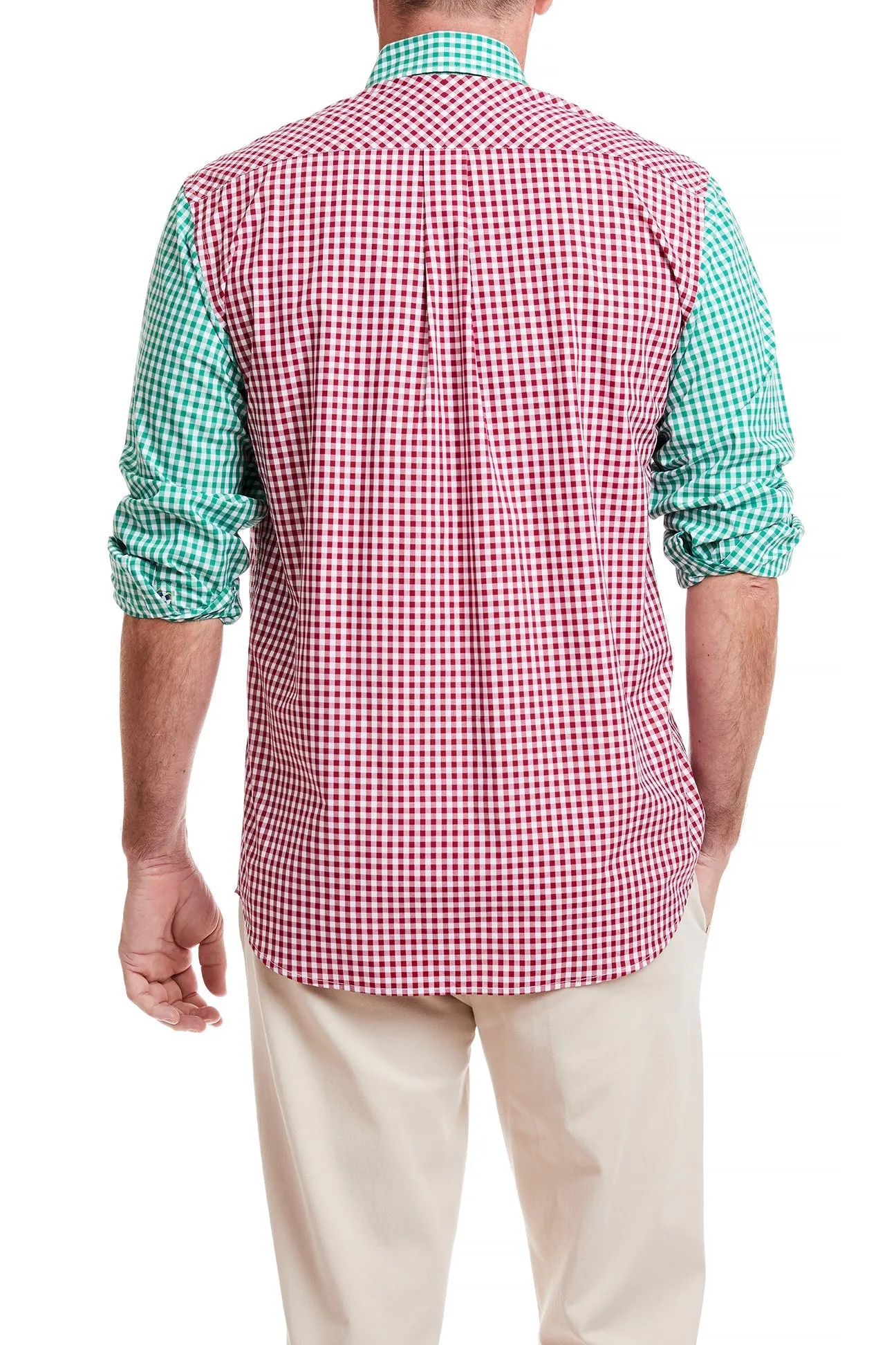 Chase Shirt Gingham Holiday Panel