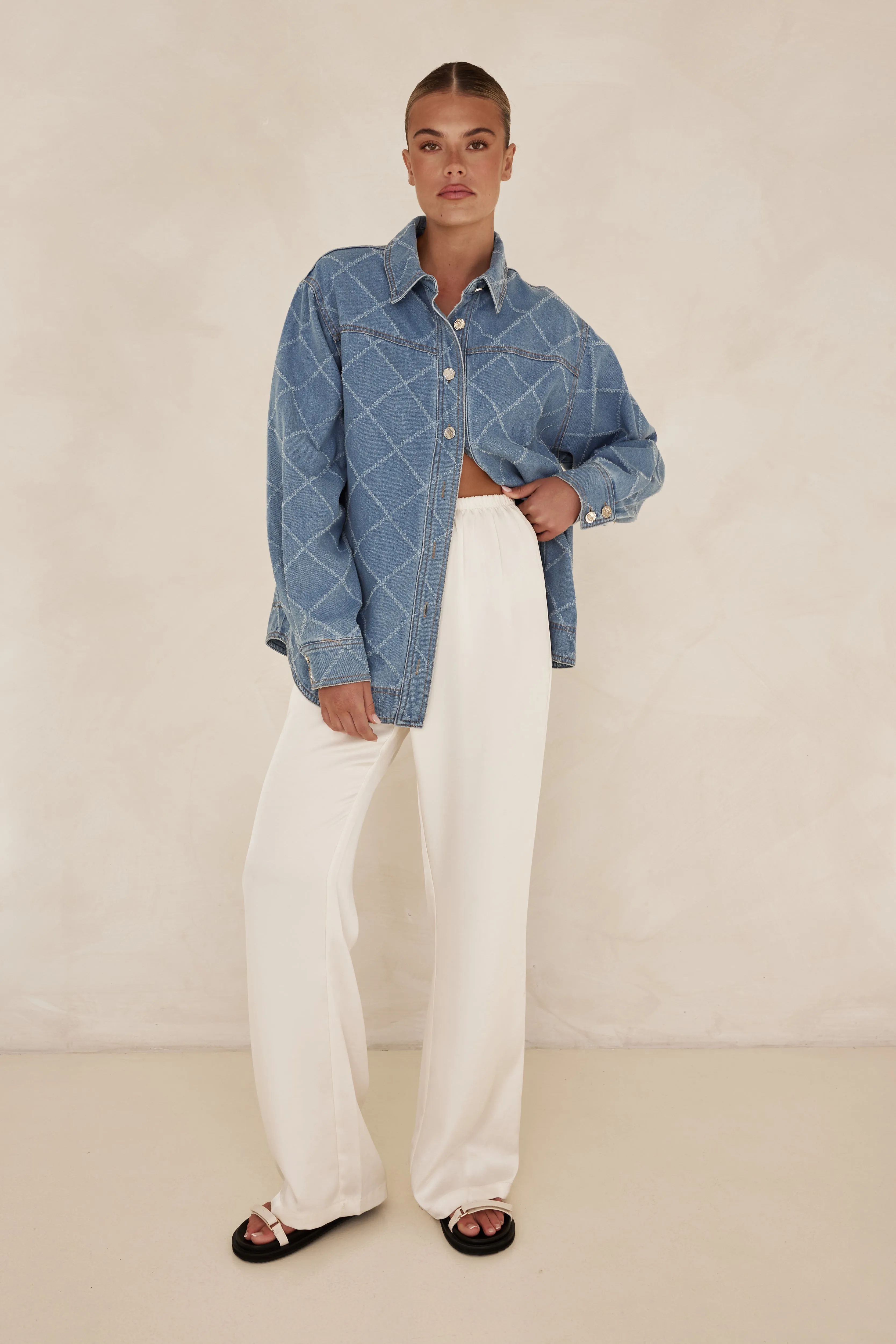 Courtney Denim Shirt (Blue)