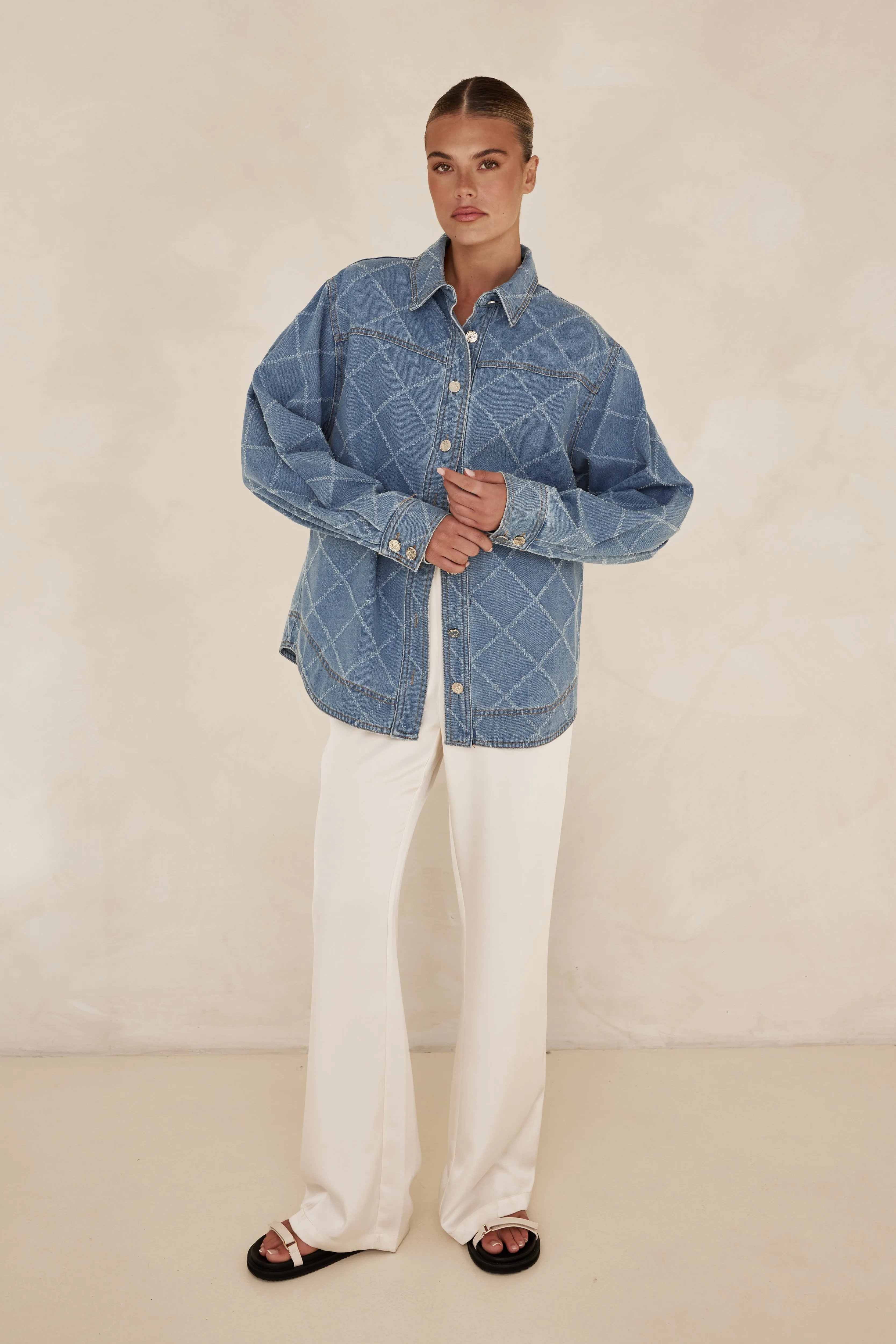 Courtney Denim Shirt (Blue)