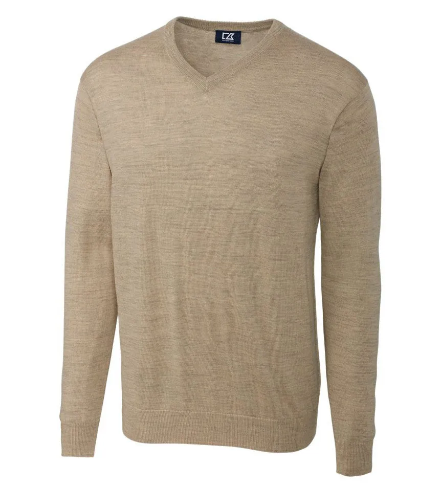 Cutter & Buck Douglas Washable Merino Blend V-neck Sweater