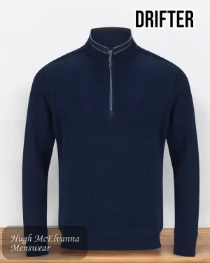 DGs DRIFTER Navy Quarter Zip Pullover (55184-78)