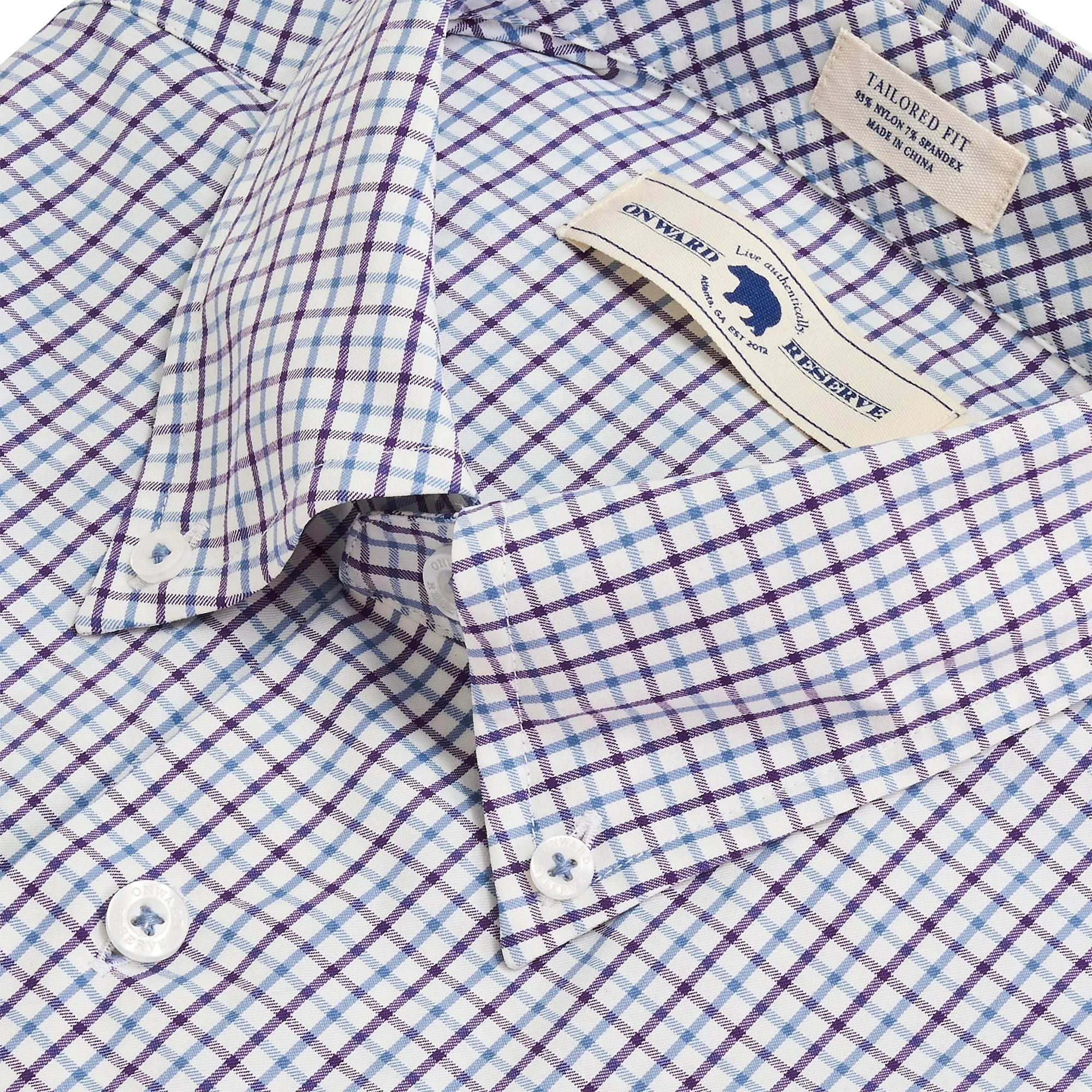 Fortrose Tailored Fit Performance Button Down - Mystical