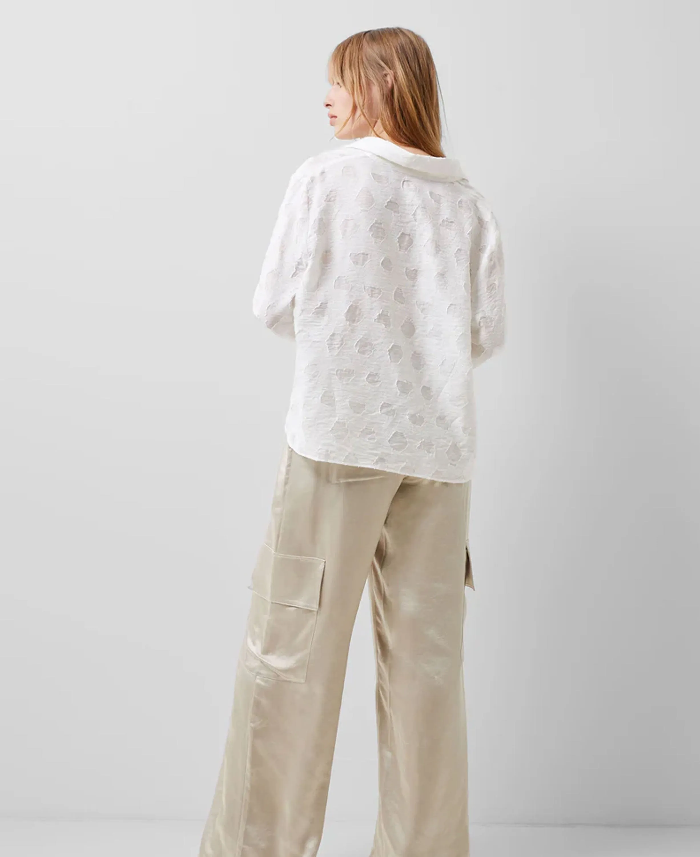 Freya Jacquard Shirt - Summer White