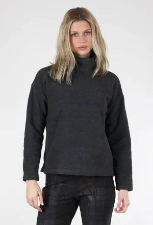 Frosted Fleece Pullover, Black