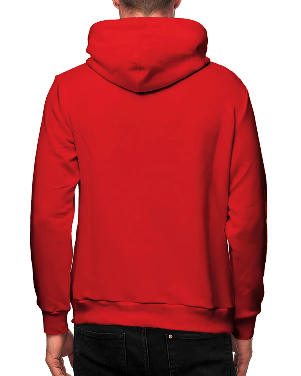 Full Sleeve Fleece Red Color Plain Jacket