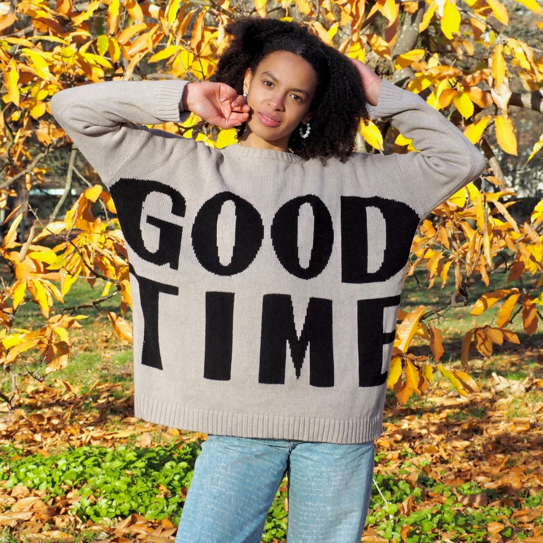 Good Times Oversized Cotton Sweater