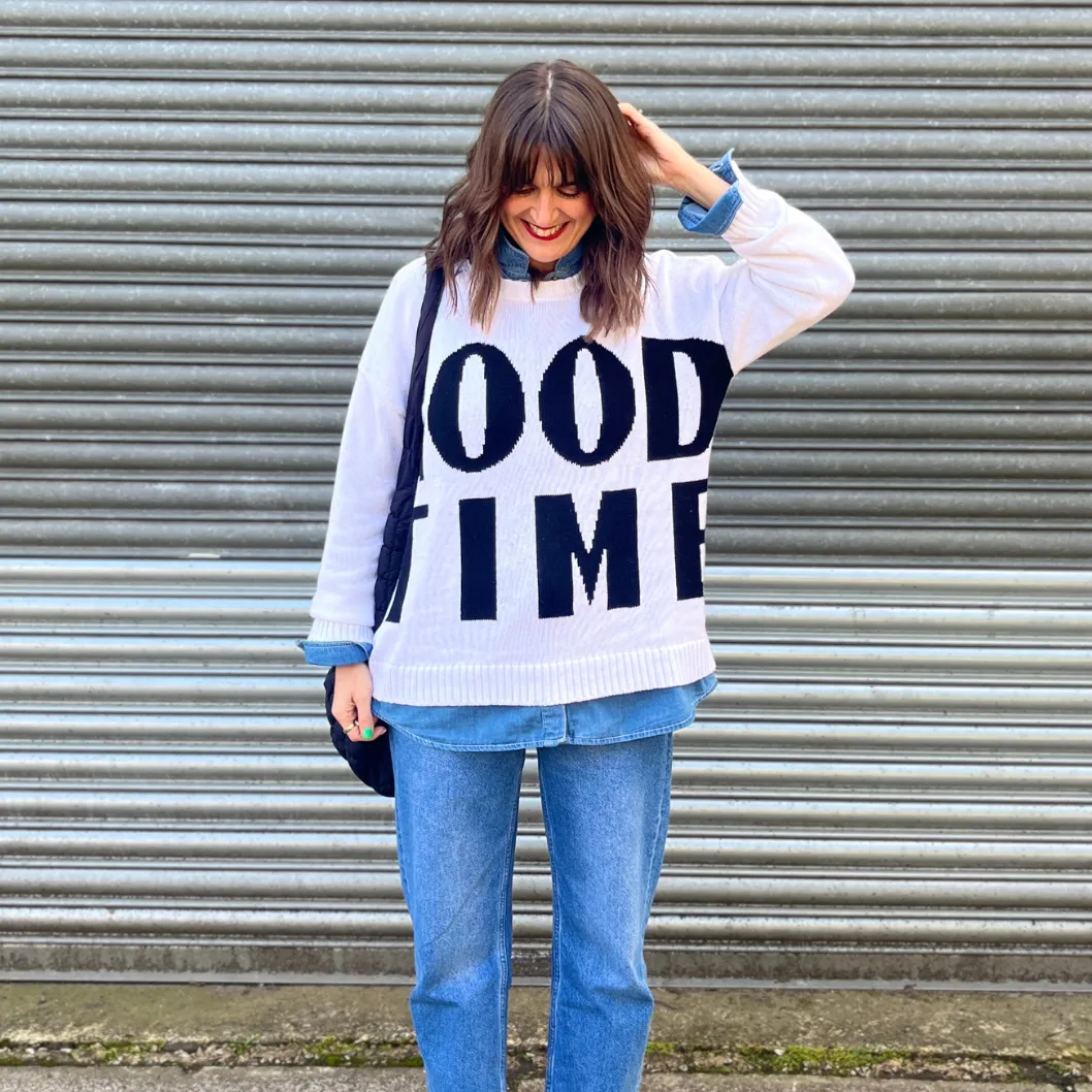 Good Times Oversized Cotton Sweater