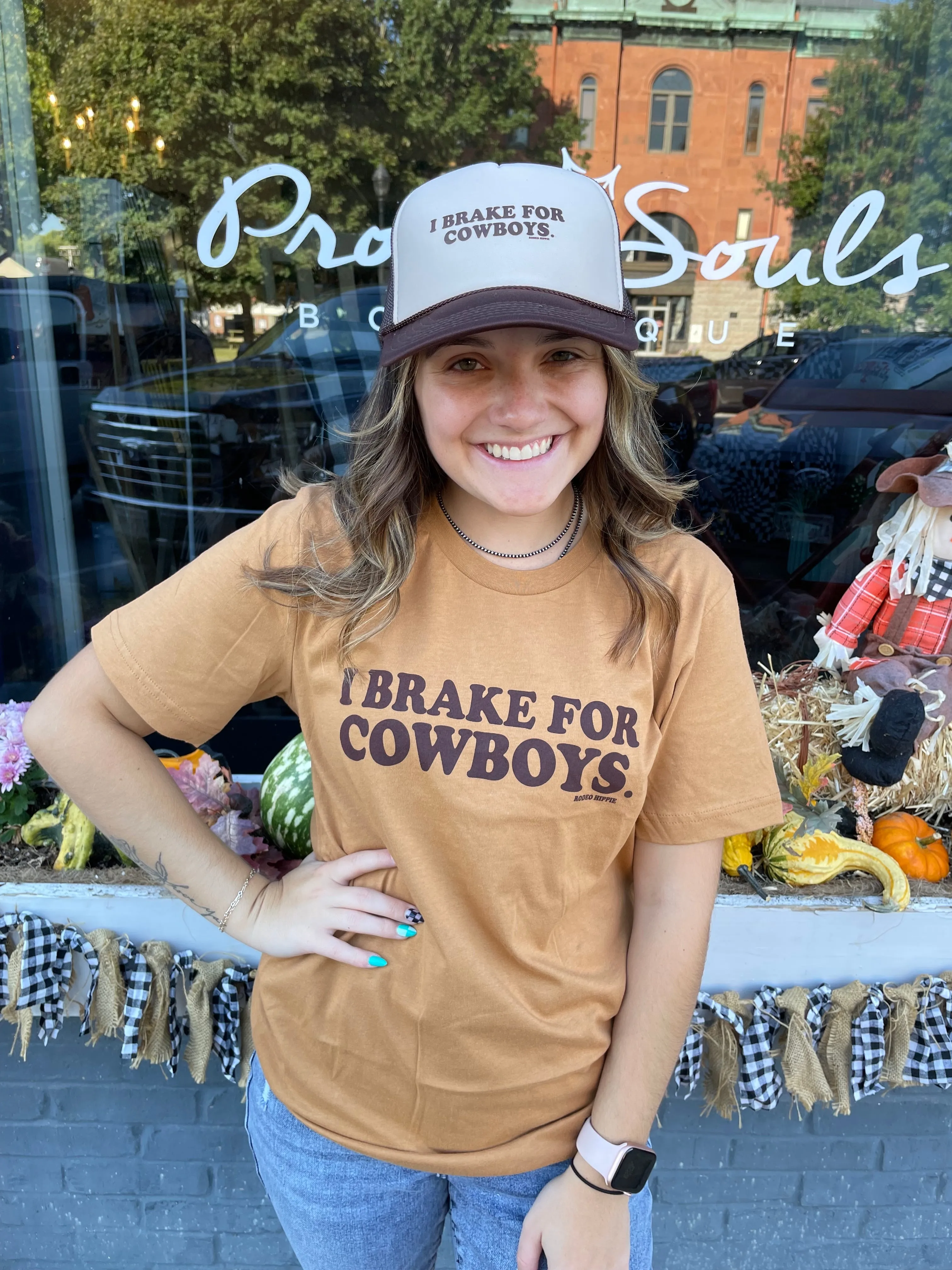 I Brake for Cowboys Tee