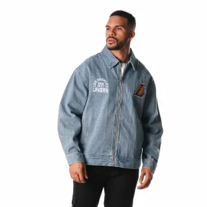 LOS ANGELES LAKERS DENIM COACHS JACKET