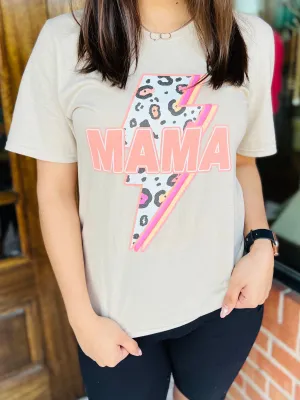 Mama Thunder Bolt Graphic Tee