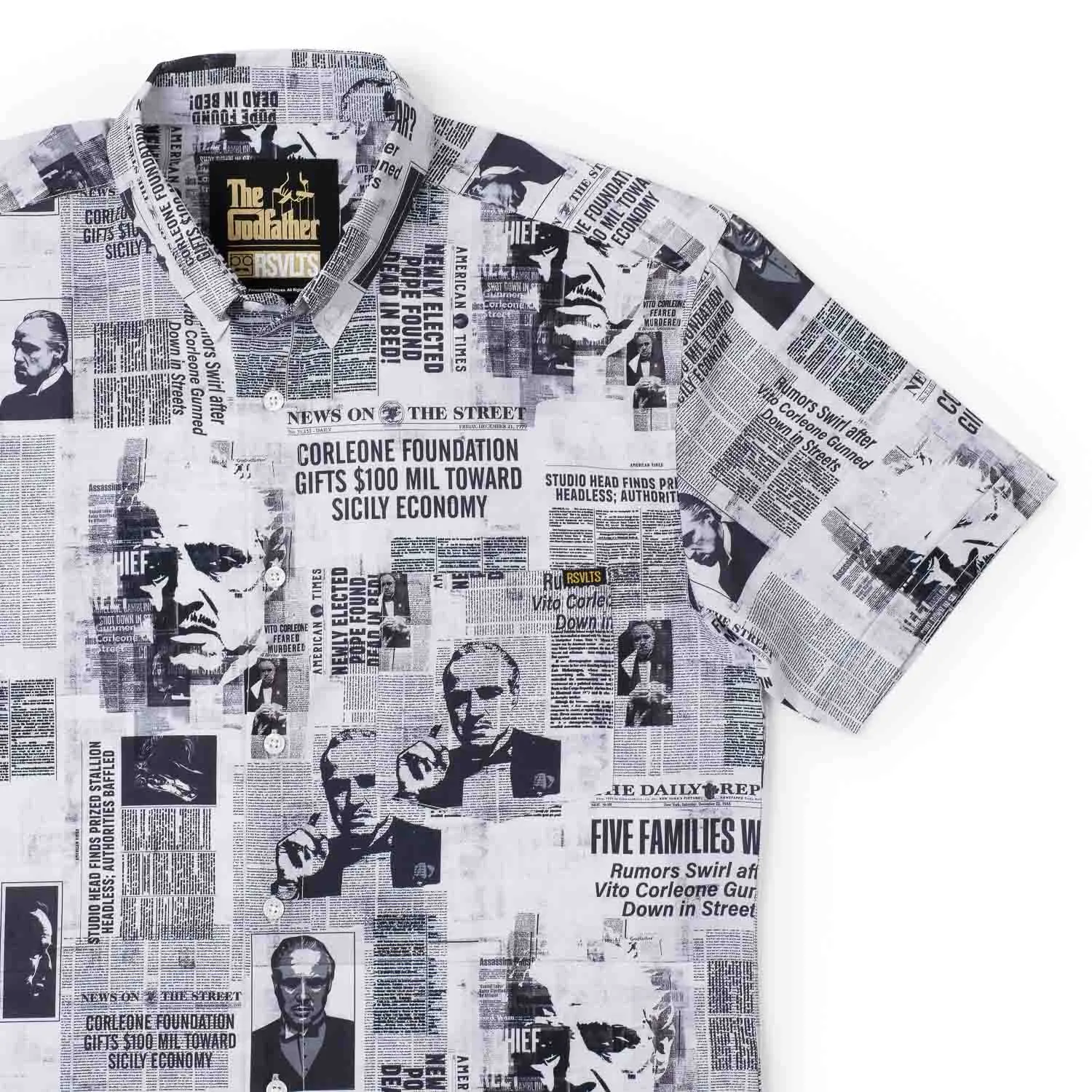 Men's RSVLTS | The Godfather "Headlines" | White