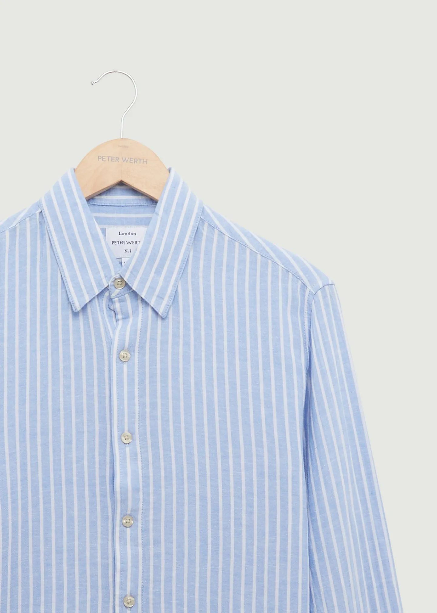 Pappworth LS Shirt - Blue/White