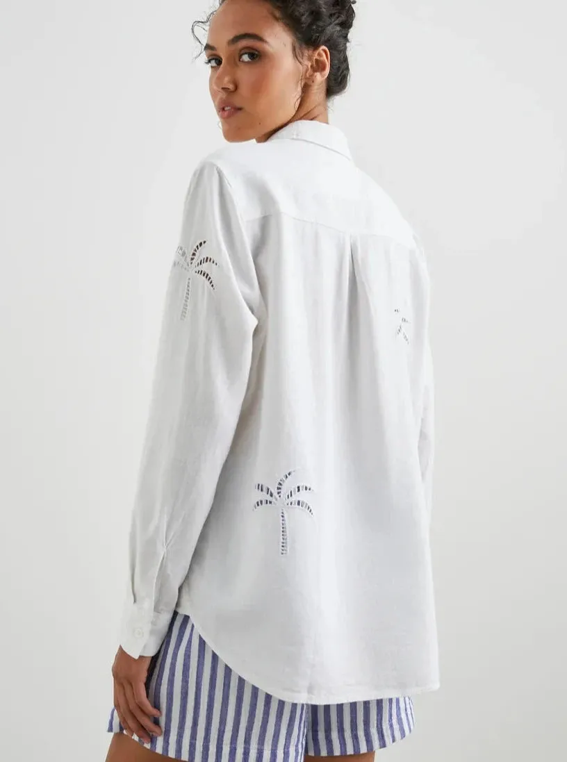 Rails Charli White Palm Shirt