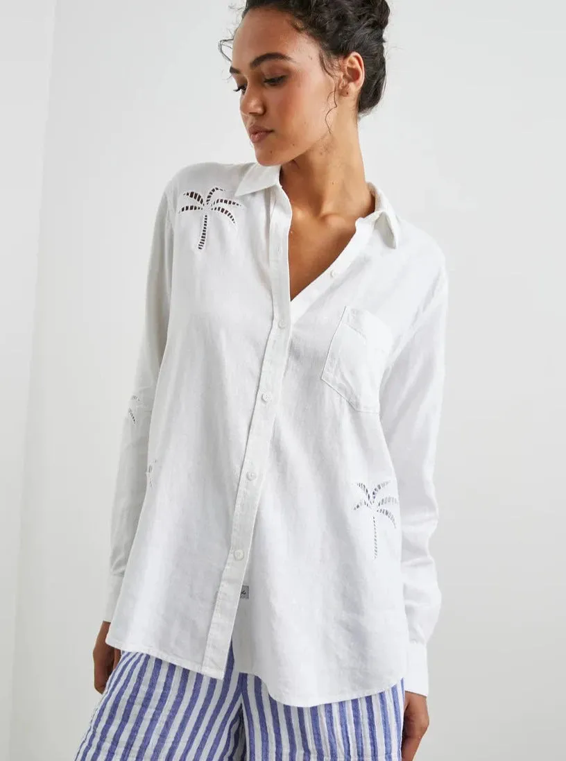 Rails Charli White Palm Shirt