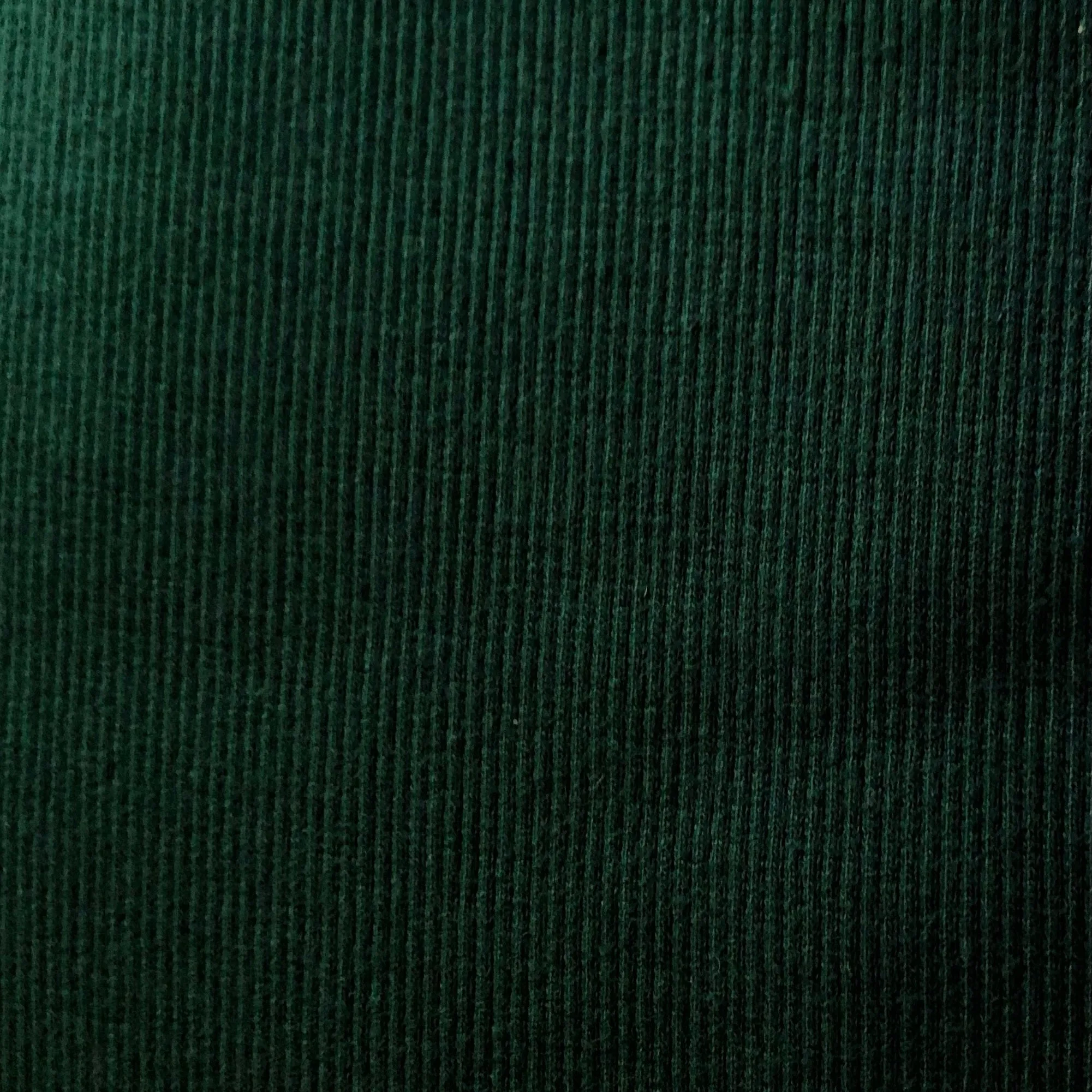 Rib Knit- Dark Green, Pre-Cut 35"