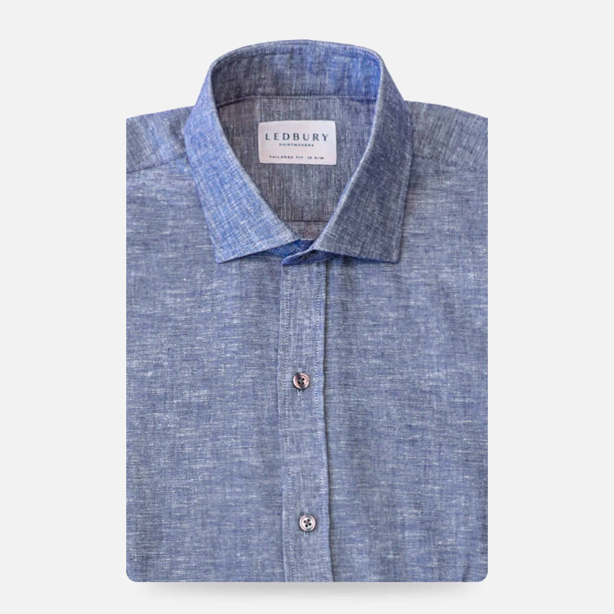 The Navy Barton Chambray Dress Shirt