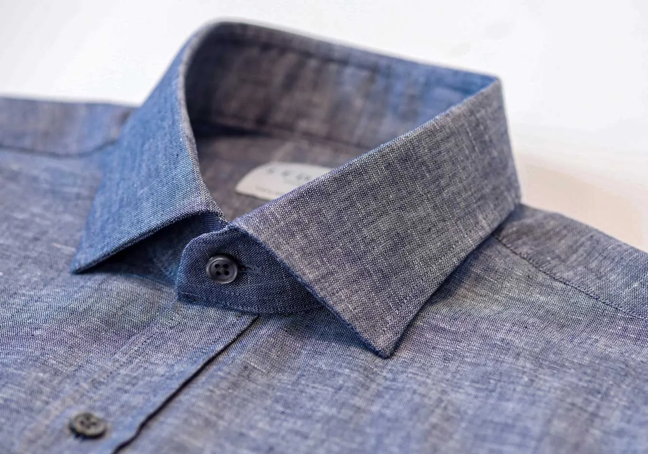 The Navy Barton Chambray Dress Shirt