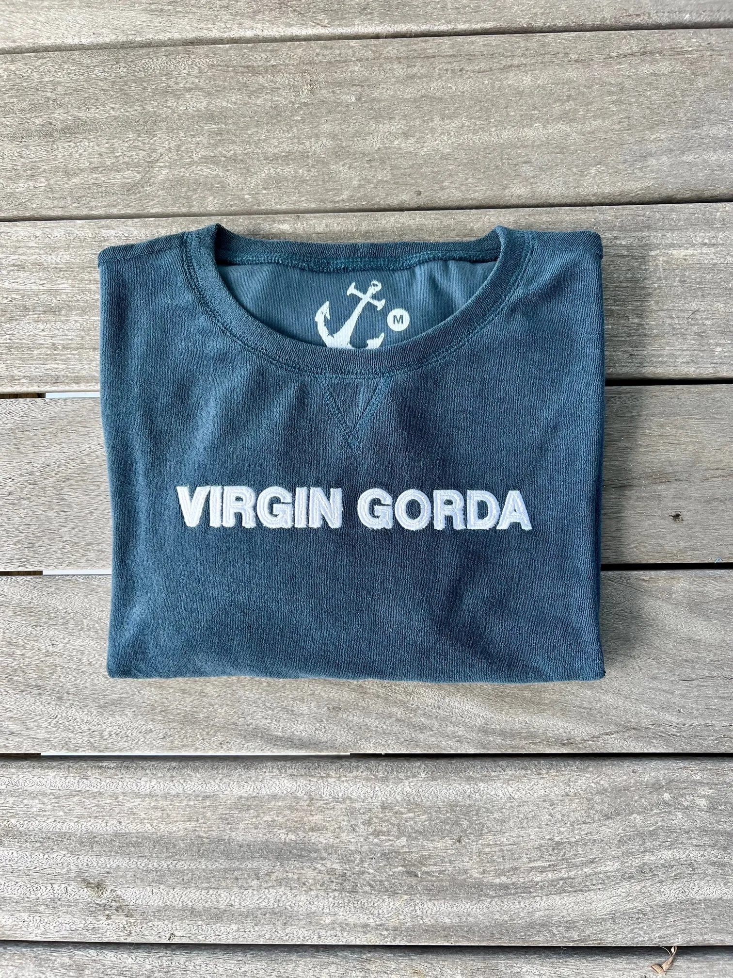 Virgin Gorda Applique Ultimate Beach Sweatshirt - Midnight Navy