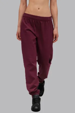 V_LYFE420 JOGGERS - Burgundy